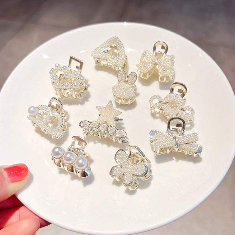 10pcs LD358 Dual Chain Pearl Mini Hairpin Girl Bangs Hair Ornaments