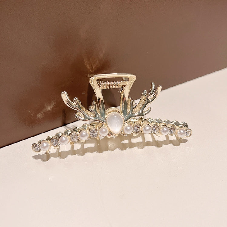 3pcs Hair Scrunchies Back Of The Head Headpiece, Styles: LD261 Antler Beads+Diamonds