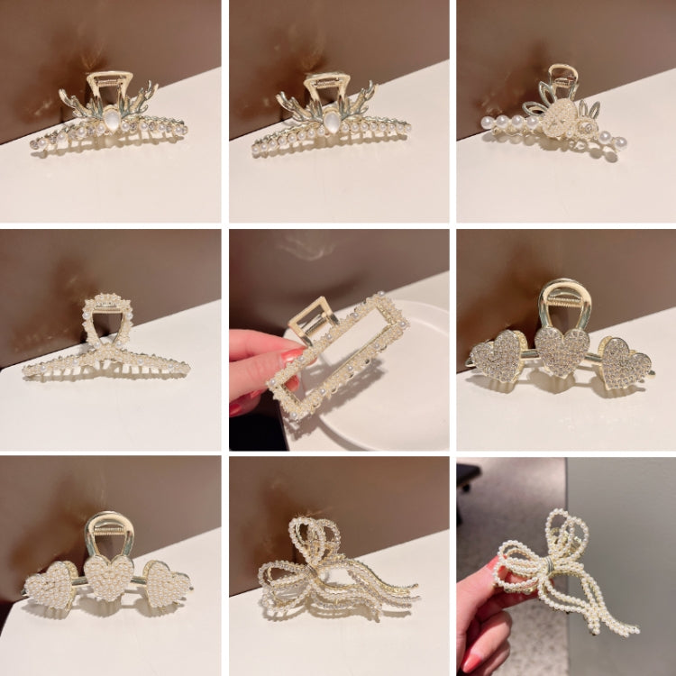 3pcs Hair Scrunchies Back Of The Head Headpiece, Styles: LD261 3 Peach Heart Diamond