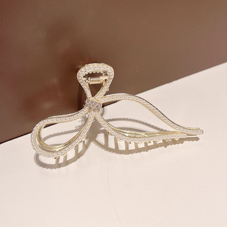3pcs Hair Scrunchies Back Of The Head Headpiece, Styles: LD401 Single Layer Bow Pearl