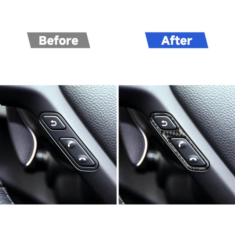 For Infiniti G35/G37/G25/Q60 2pcs /Set Steering Wheel Answer Button Sticker - Black