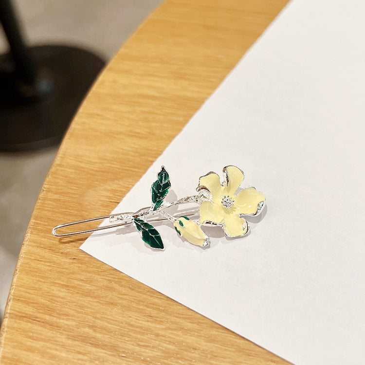 10pcs Rhinestone Fashion Hair Clips Women Bangs Headwear, Styles: 256 Little Flower Yellow