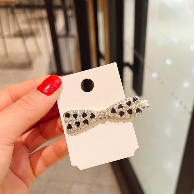 10pcs Rhinestone Fashion Hair Clips Women Bangs Headwear, Styles: 331 Checker Grid Tie