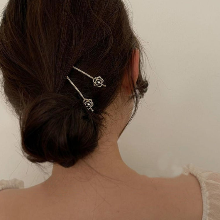 10pcs Rhinestone Fashion Hair Clips Women Bangs Headwear, Styles: 331 Checkered Bow
