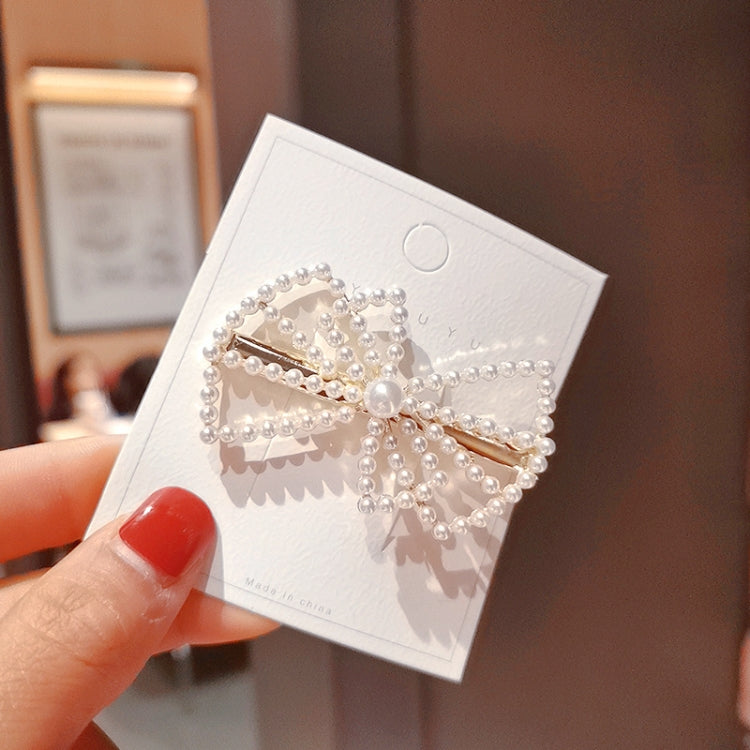10pcs Rhinestone Fashion Hair Clips Women Bangs Headwear, Styles: 380 Pearl