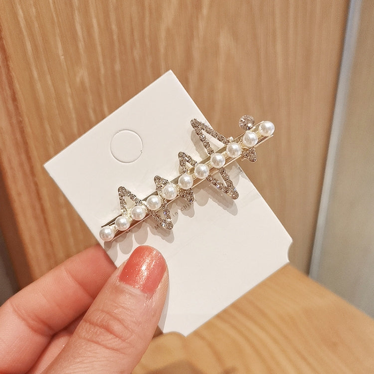 10pcs Rhinestone Fashion Hair Clips Women Bangs Headwear, Styles: 228 Lightning
