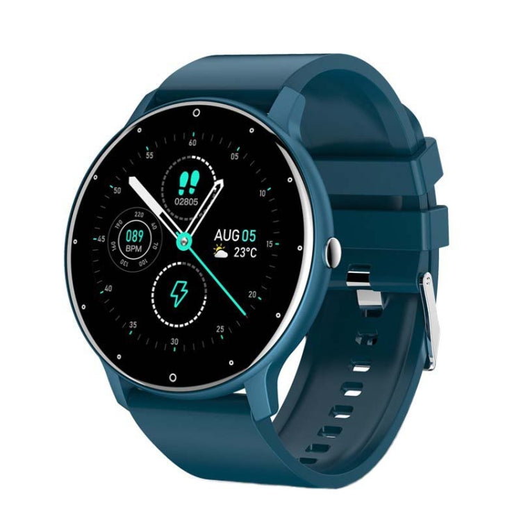 BW0223 Heart Rate/Blood Oxygen/Blood Pressure Monitoring Bluetooth Smart Calling Watch, Color: Silicone Blue