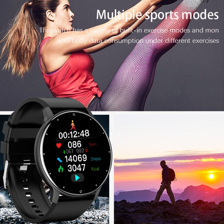 BW0223 Heart Rate/Blood Oxygen/Blood Pressure Monitoring Bluetooth Smart Calling Watch, Color: Silicone Blue