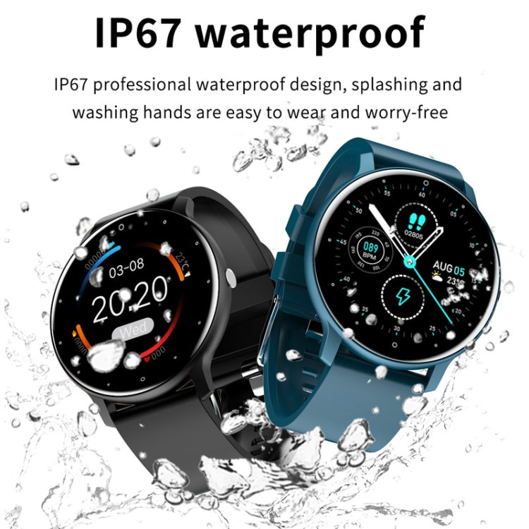 BW0223 Heart Rate/Blood Oxygen/Blood Pressure Monitoring Bluetooth Smart Calling Watch, Color: Mesh Blue