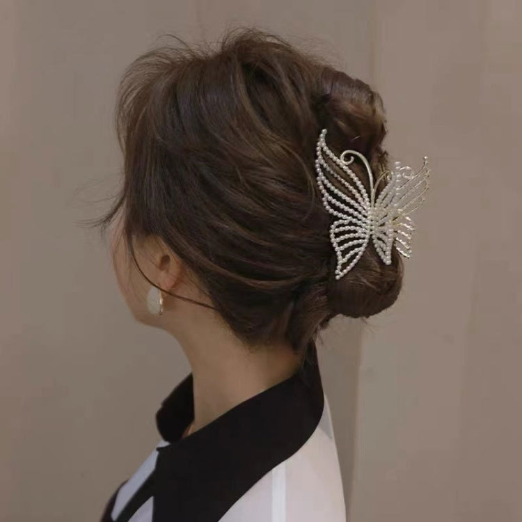 2pcs Butterfly Hair Clips Shark Back Of The Head Scrunchies