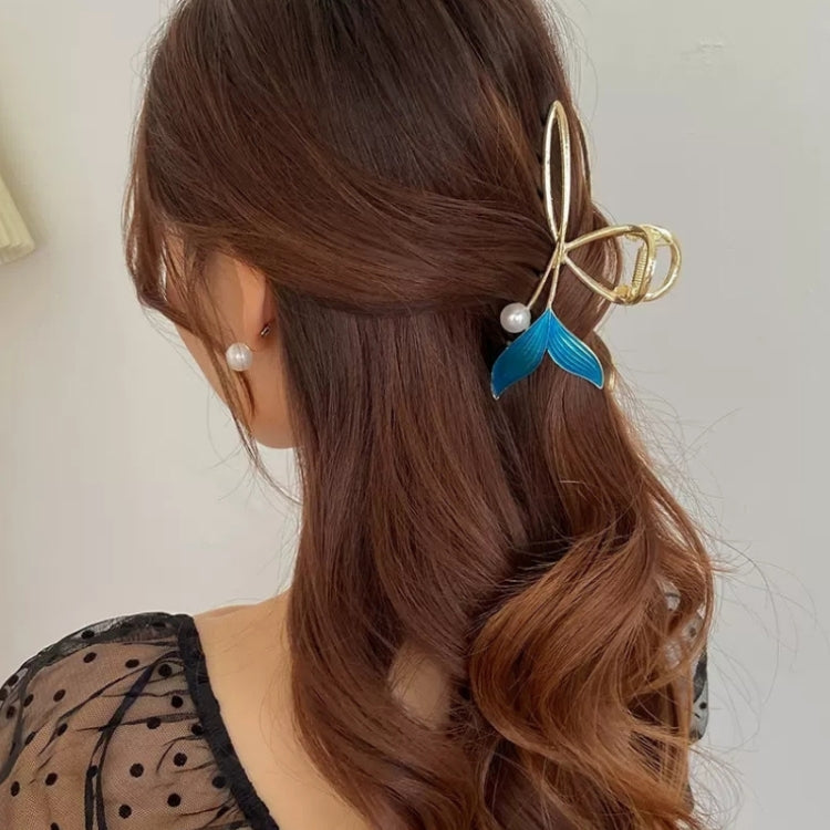 3pcs Pearl Fishtail Hair Clips Elegant Coiffure Headdress