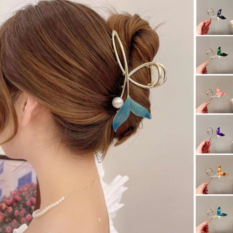 3pcs Pearl Fishtail Hair Clips Elegant Coiffure Headdress