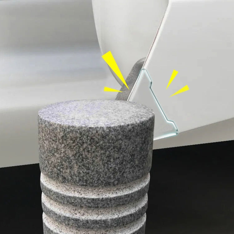 5 Pairs Car Door Corner Bumper Stickers Scuff Protection Stickers(Transparent)