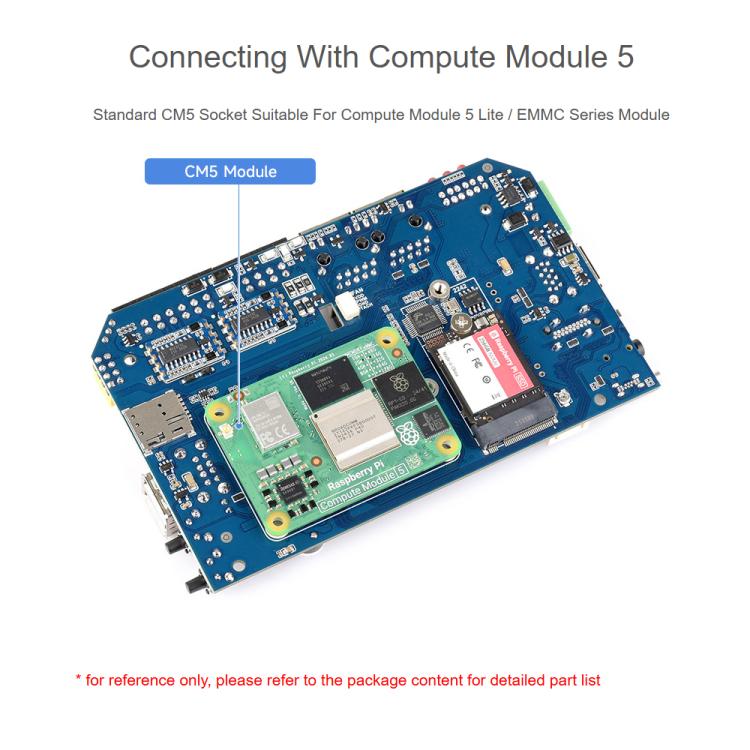 Waveshare Gigabit/2.5G Dual Ethernet Industrial Computer Based On Raspberry Pi CM5 2×RS485+2×RS232