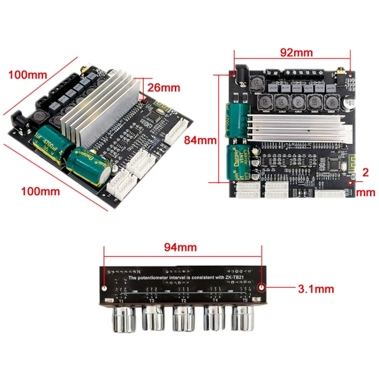 TWS Bluetooth Speaker 2.1 Stereo TPA3116D2 Amplifier Motherboard Module
