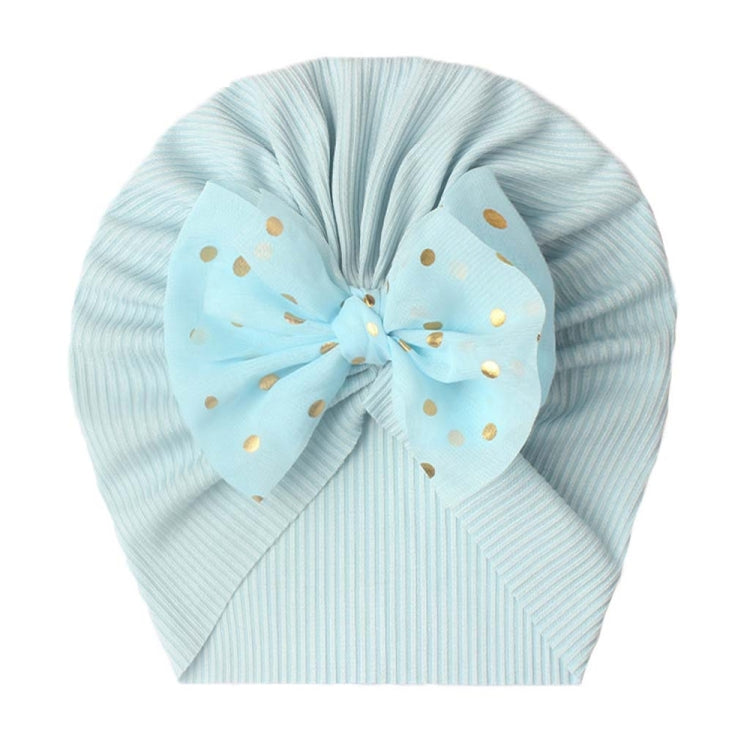 3 PCS X-21005 Soft Threaded Baby Hats Children Bow Turban Cap