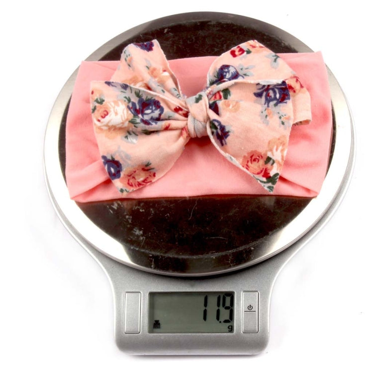5 PCS X-20103 Baby Elastic Turban Bohemian Children Bow Nylon Hairbands