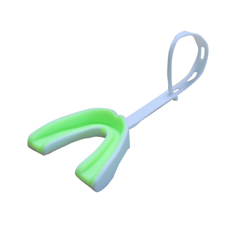 2pcs Mouthguard Braces Boxing Taekwondo Combat Protective Gear With Lanyard, Style: White Green