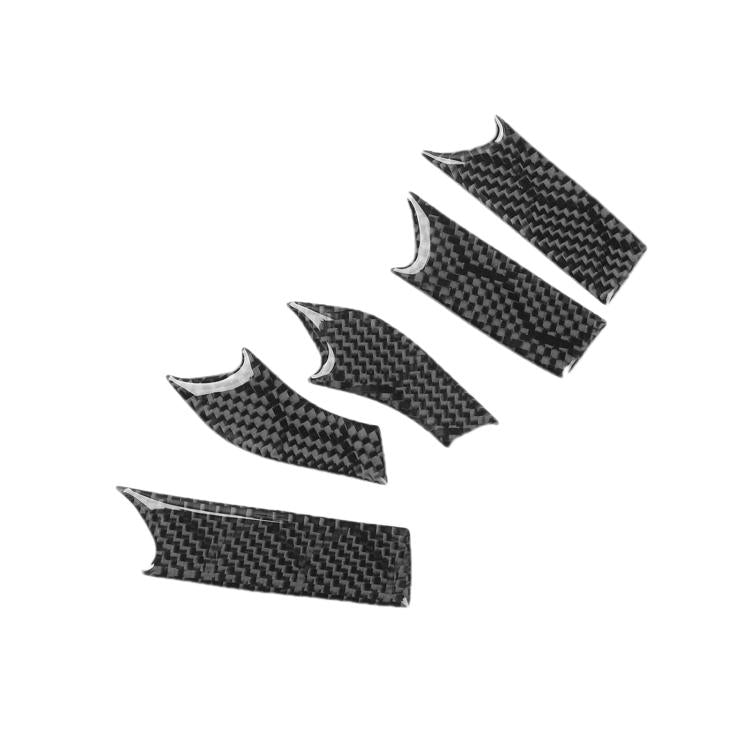 For Infiniti G35/G37/G25/Q60 6pcs /Set Steering Wheel Decorative Cover Trim Sticker - Black