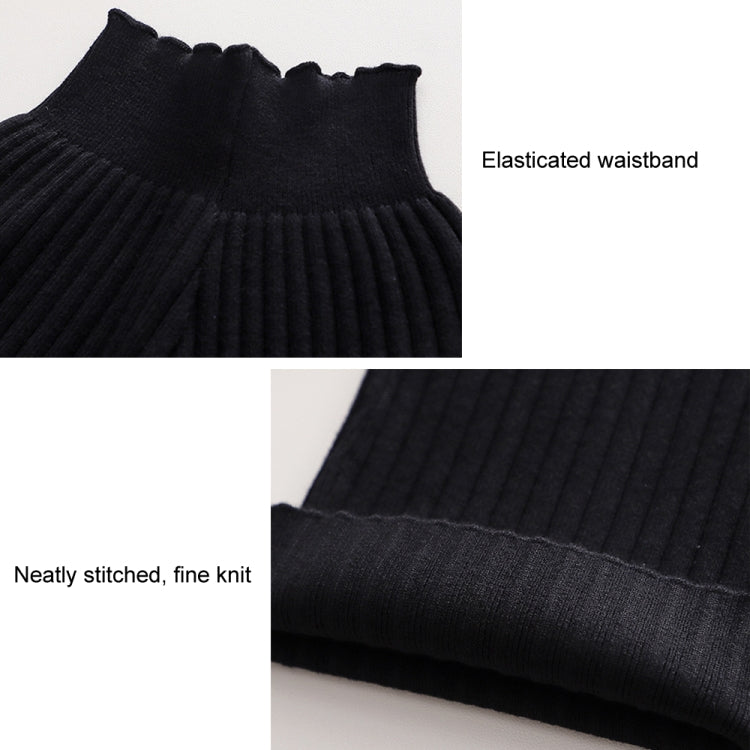Girls Cardigan Sweater + Wide-Legged Pants Set Autumn And Winter Knitting Two-Piece Kit, Size: