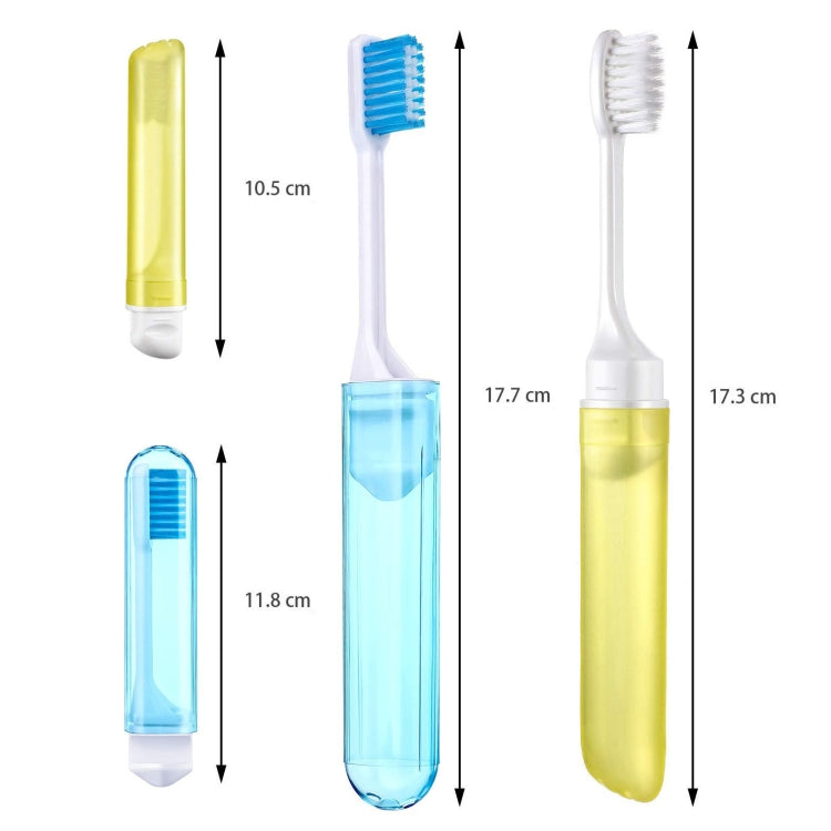 5 PCS/Set Portable Business Trip Folding Toothbrush Multi-color Super Soft Bristles Toothbrush