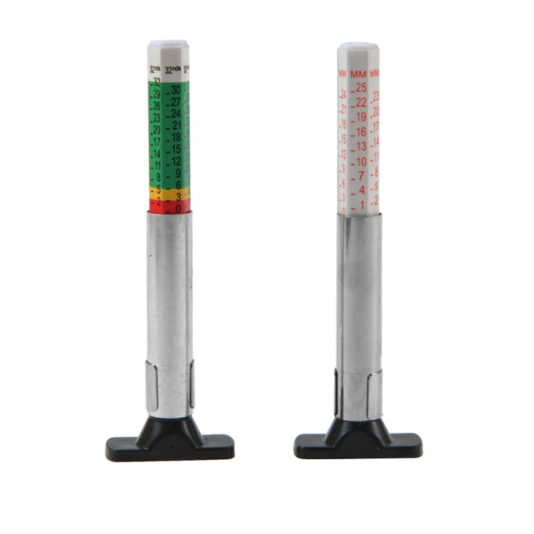 0-25mm Car Tyre Tread Depth Gauge, Color: Monochrome