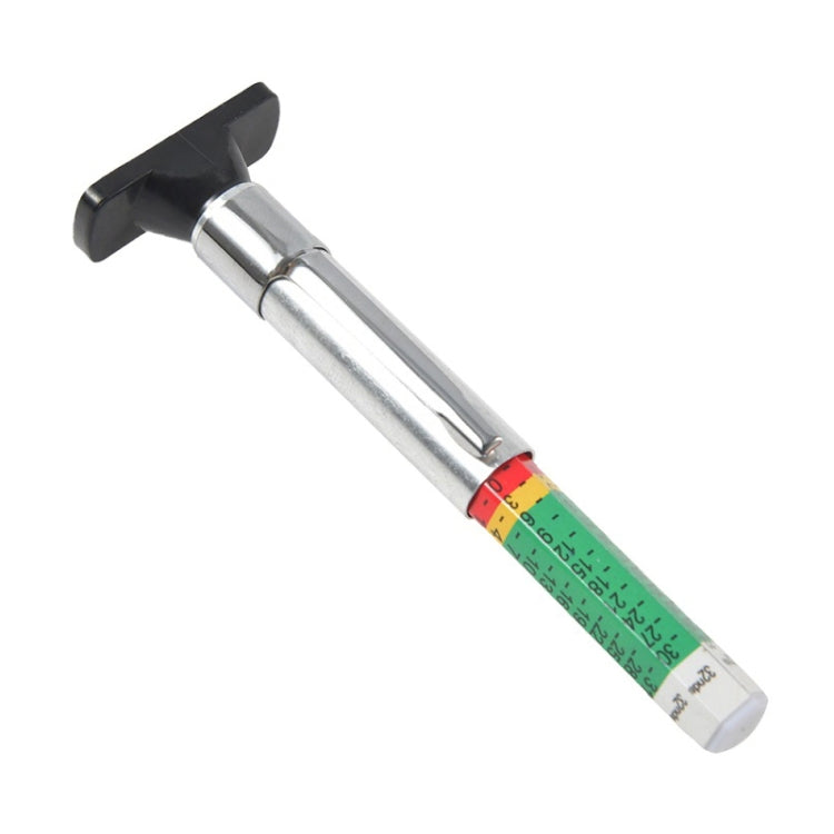 0-25mm Car Tyre Tread Depth Gauge, Color: Bicolour