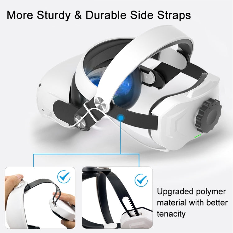 For Oculus Quest 2 Power Bank Head Strap With 5200mAh Rechargeable Battery