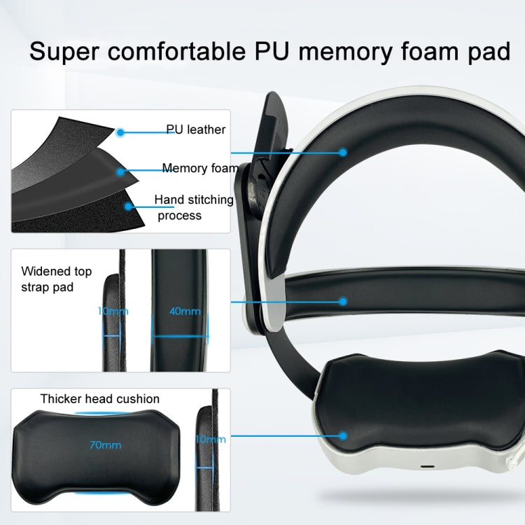 For Oculus Quest 2 Power Bank Head Strap With 5200mAh Rechargeable Battery