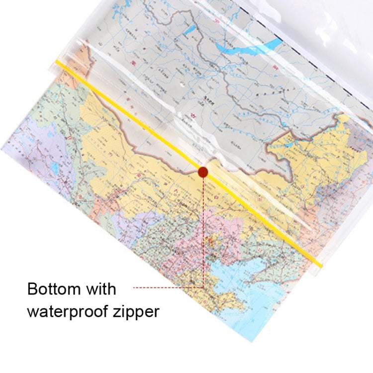 2pcs C1016 Outdoor Hiking Transparent Waterproof Map Bag, Size: 26.8x30.8cm(Without Logo)