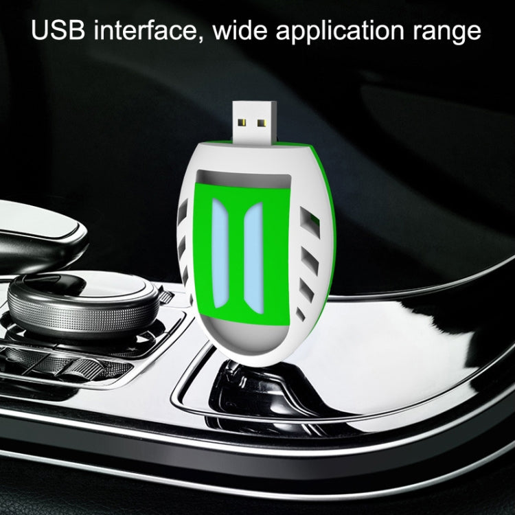 Y321 2pcs Home Office Portable USB Car Mosquito Repellent Mosquito Killers(Yellow + Green)