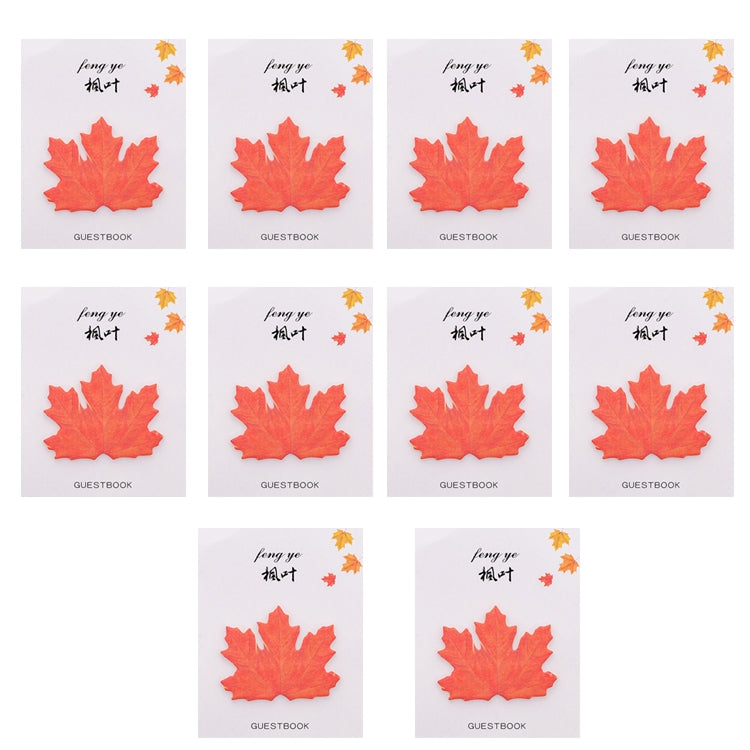 10pcs F073 Cute Small Fresh Leaves Sticky Notes Handbook Decorative Stickers