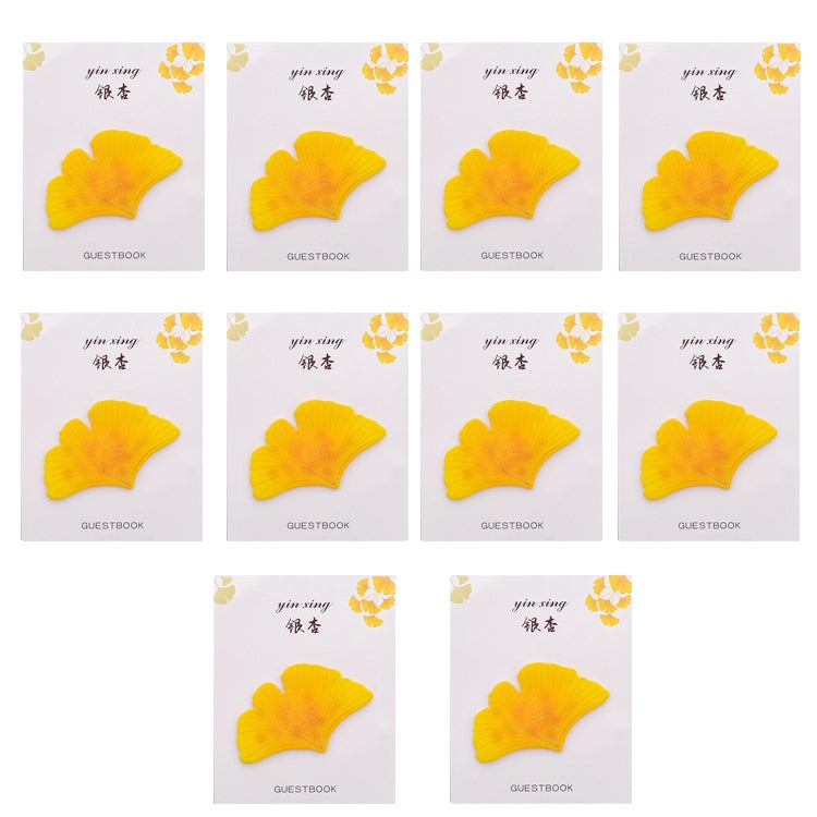10pcs F073 Cute Small Fresh Leaves Sticky Notes Handbook Decorative Stickers