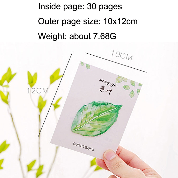 10pcs F073 Cute Small Fresh Leaves Sticky Notes Handbook Decorative Stickers