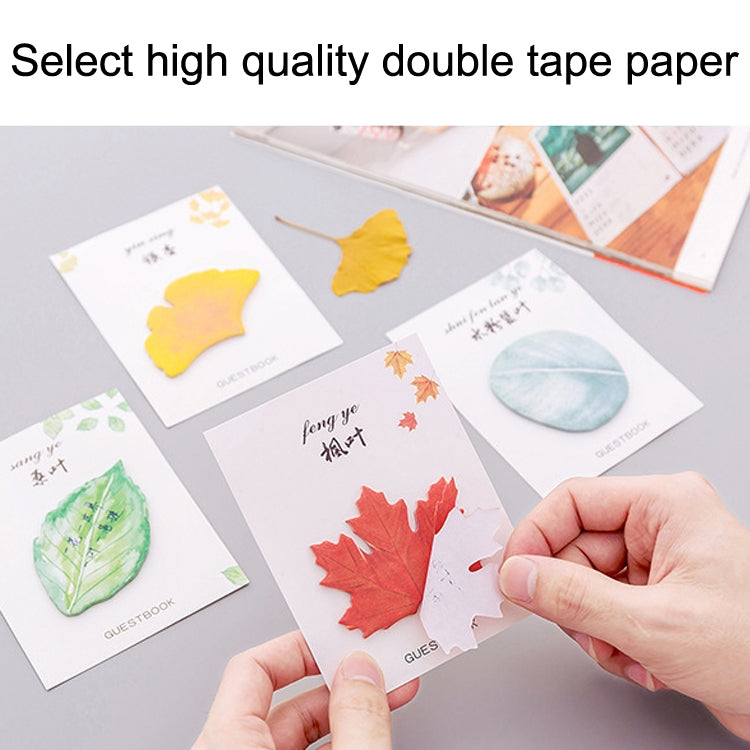 10pcs F073 Cute Small Fresh Leaves Sticky Notes Handbook Decorative Stickers