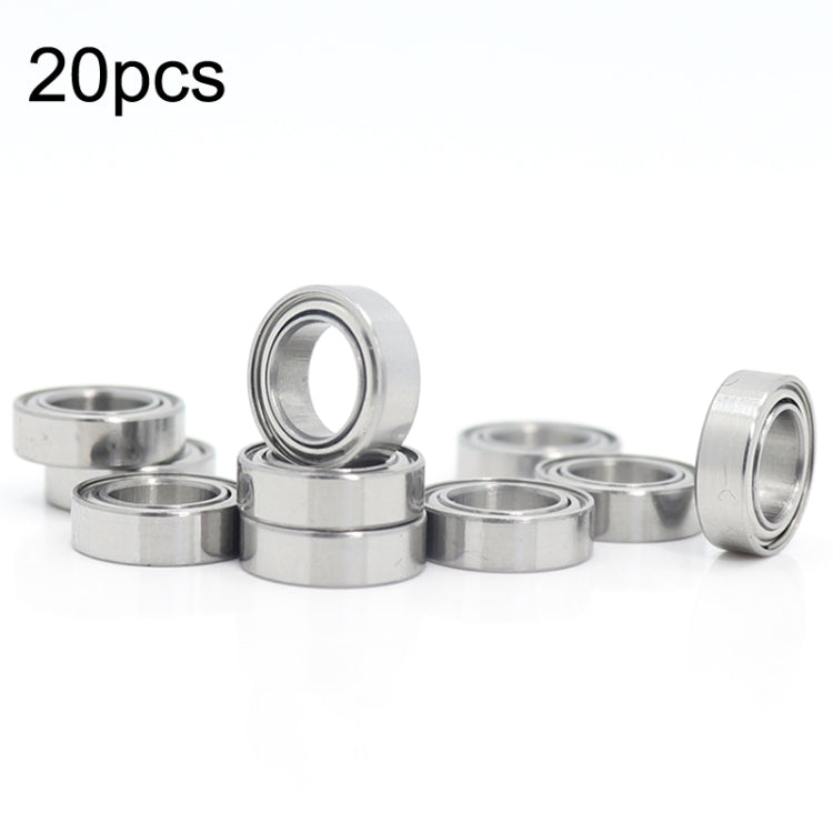 MR106ZZ 20pcs 6x10x3mm Miniature Deep Groove Ball Bearing, Style: High Speed