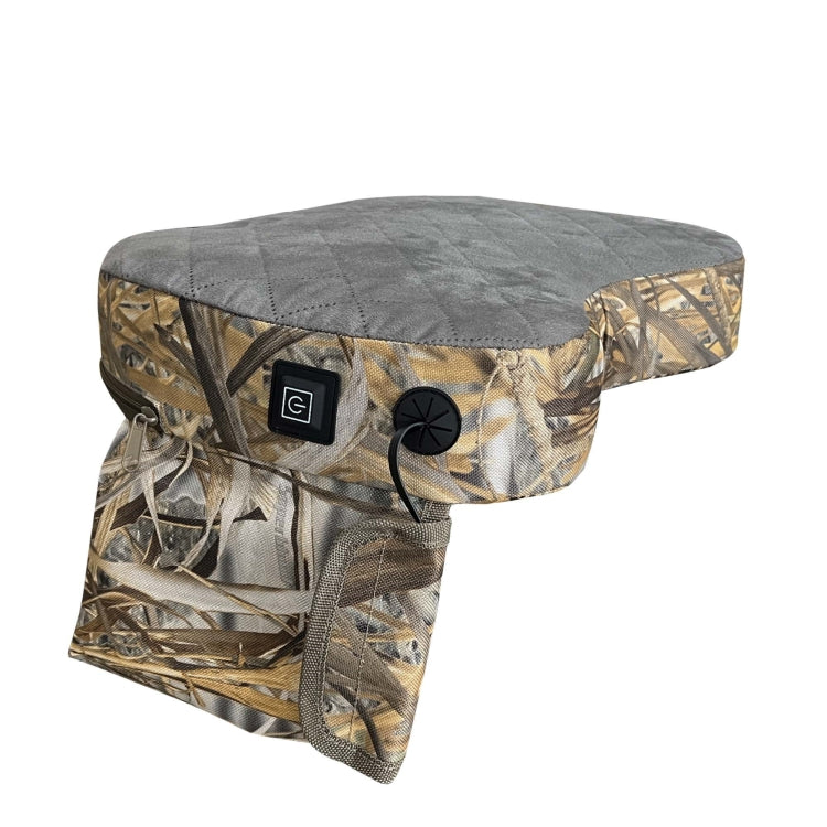 Outdoor Portable Camouflage 3 Gear Adjustable Heated Cushion 40x27x7cm