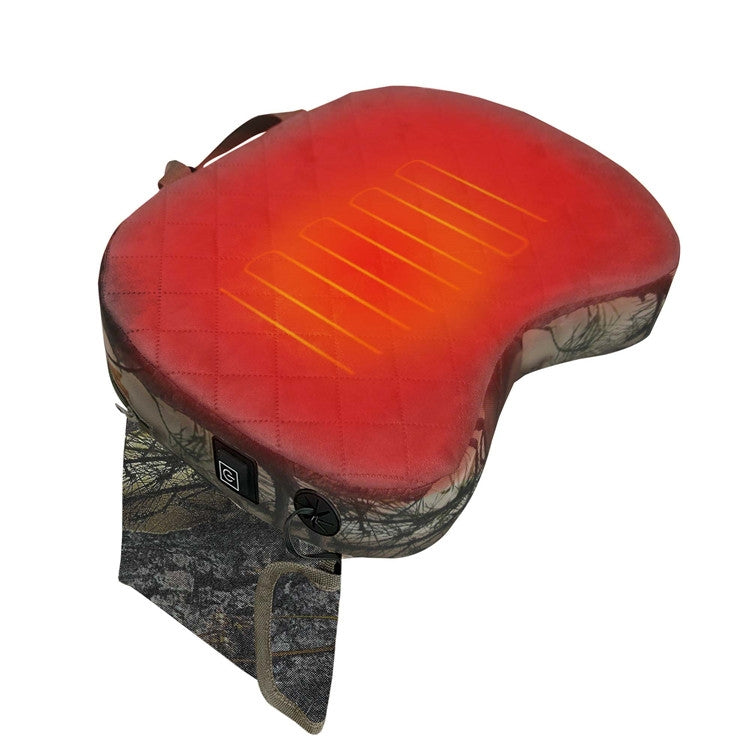 Outdoor Portable Camouflage 3 Gear Adjustable Heated Cushion 40x27x7cm