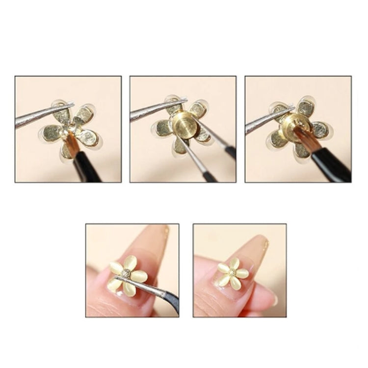 20pcs Metal Rotatable Bearing For DIY Crystal Jewelry Nail Art Decorations 3.7x3.5x2.2mm