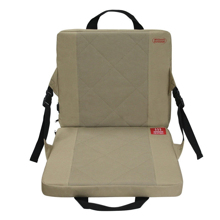 Outdoor Portable Camping Heated Foldable Cushion, Size: 33x38x4cm