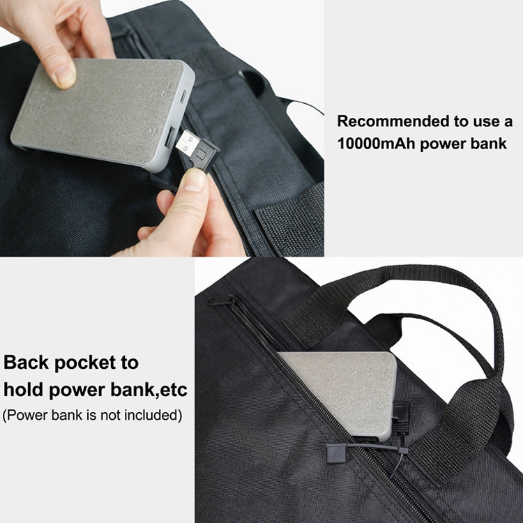 Outdoor Portable Camping Heated Foldable Cushion, Size: 33x38x4cm