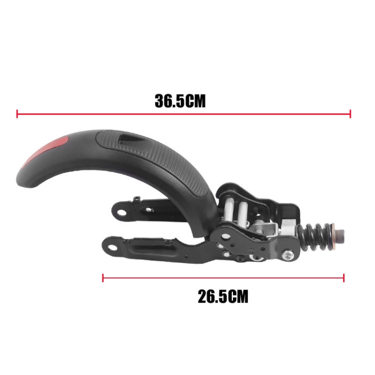 Rear Shock Absorber Rear Fender Reducer Assembly Kit for Ninebot ES1/ES2/ES3/ES4(Black)