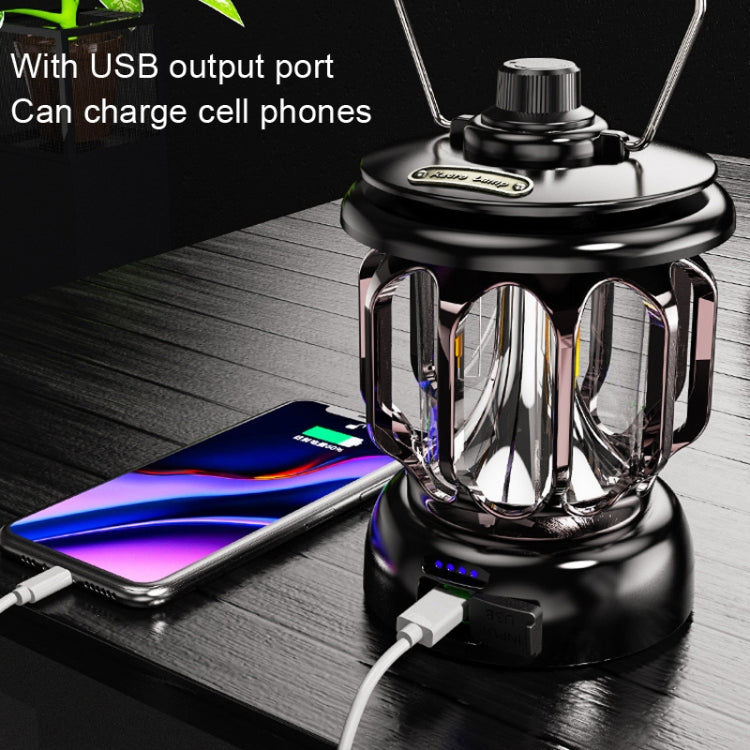 LH-B46 LED Retro Tent Light Convenient USB Charging Camping Light