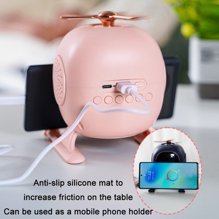 F23 Aromatherapy Bluetooth Alarm Clock Stand Subwoofer Speaker(Random Color Delivery)