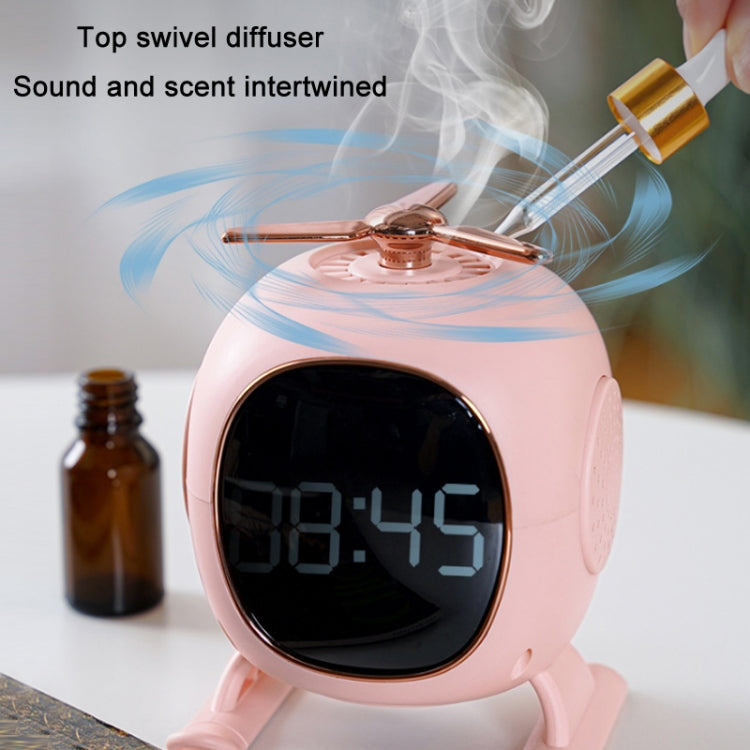 F23 Aromatherapy Bluetooth Alarm Clock Stand Subwoofer Speaker(Random Color Delivery)