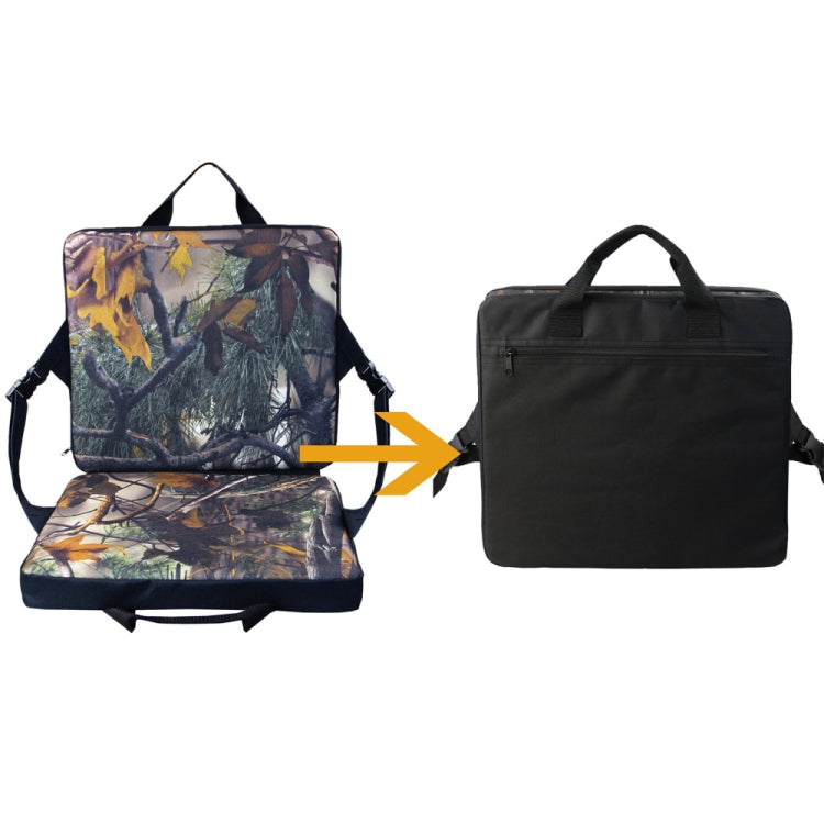 Portable Indoor Outdoor Folding Chair Cushion Stadium Seats, Size: 38 x 34cm(Leaf Camouflage)