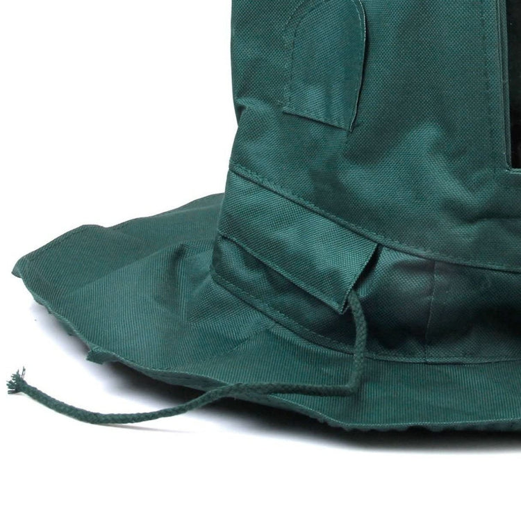 Outdoor Dust and Insect Protection Neck Cap Sandblasted Anti-fog Canvas Isolation Cap(Green)