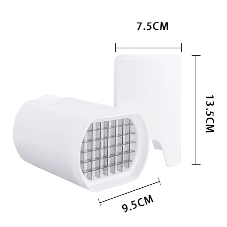 YG-PC01 44 Grid Potato Cutter Fast Stainless Steel Fries Cut With Cover(White)