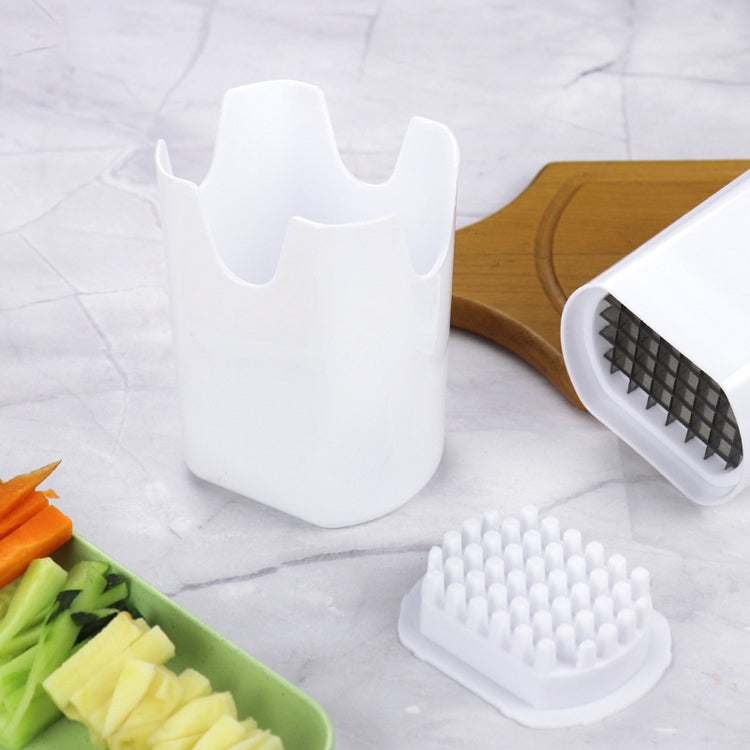 YG-PC01 44 Grid Potato Cutter Fast Stainless Steel Fries Cut With Cover(White)