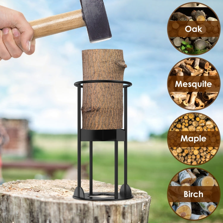 Cross Firewood Kindling Splitter Manual Log Splitter with Carbon Steel Cutter Head, Model: Large B Type